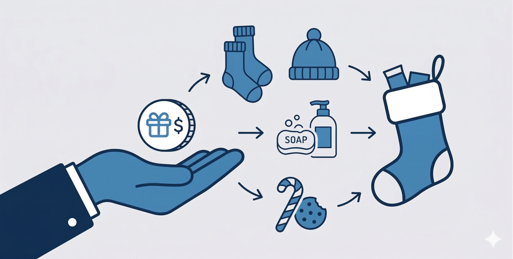 Holiday Stockings illustration